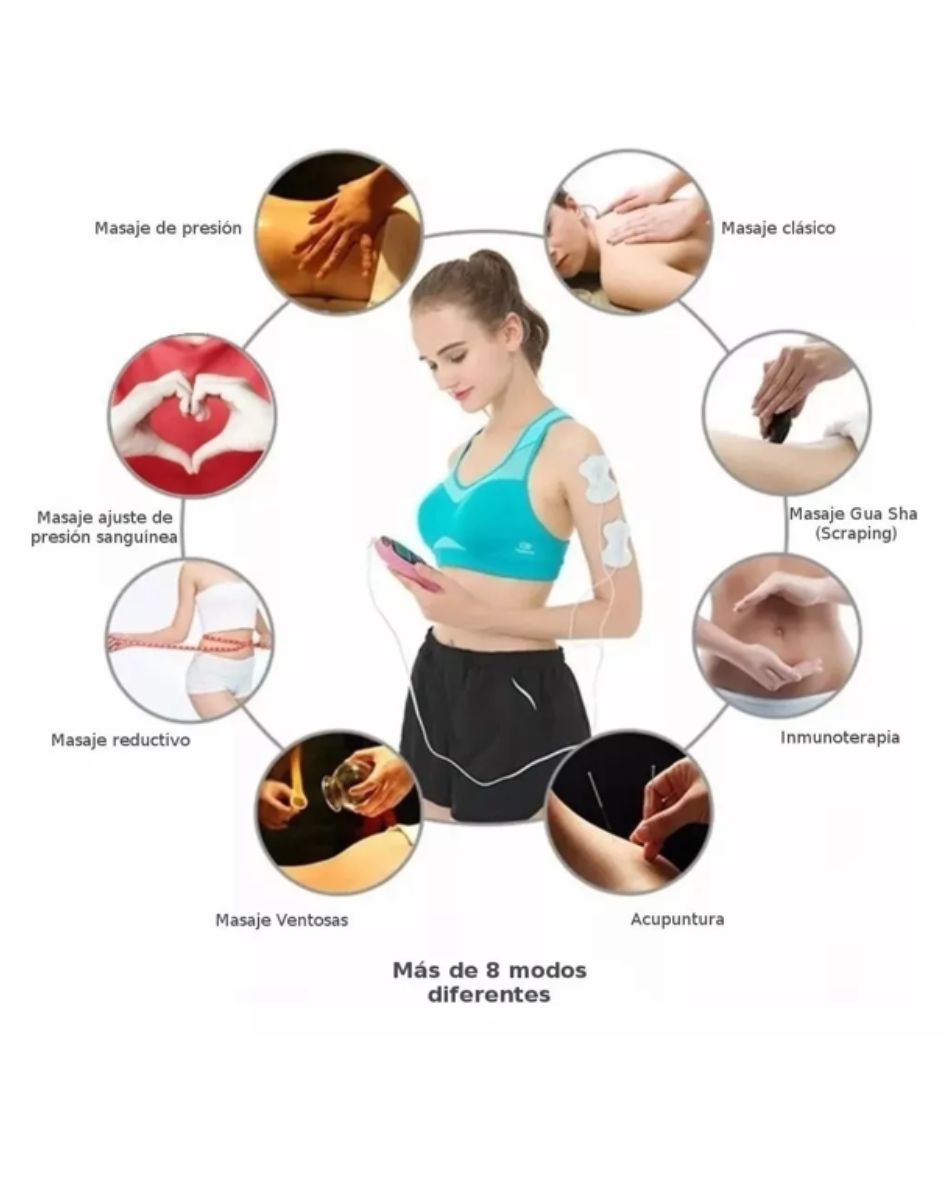 Electro estimulador  Masajeador 4 TENS