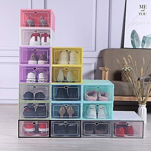 10 Cajas organizadora de zapatos individ