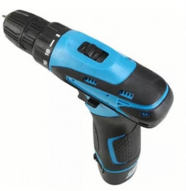Taladro Azul 2 Baterias Redonda Inalamb