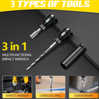 Llave Pistola de Impacto 2 baterias Port