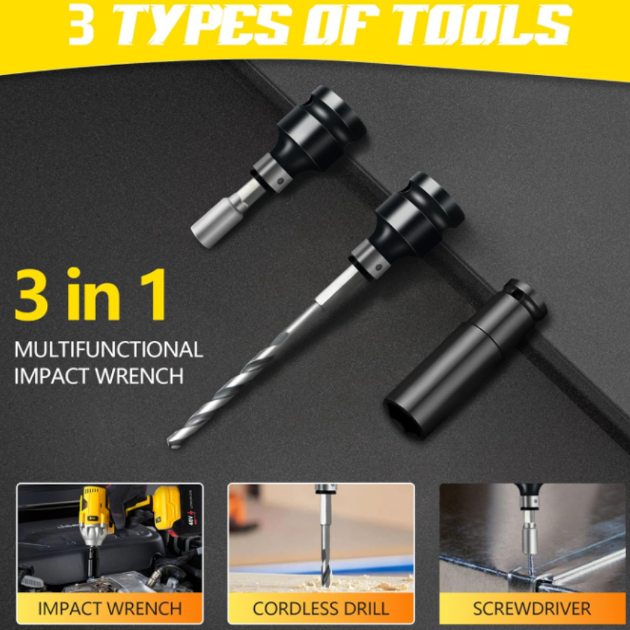 Llave Pistola de Impacto 2 baterias Port