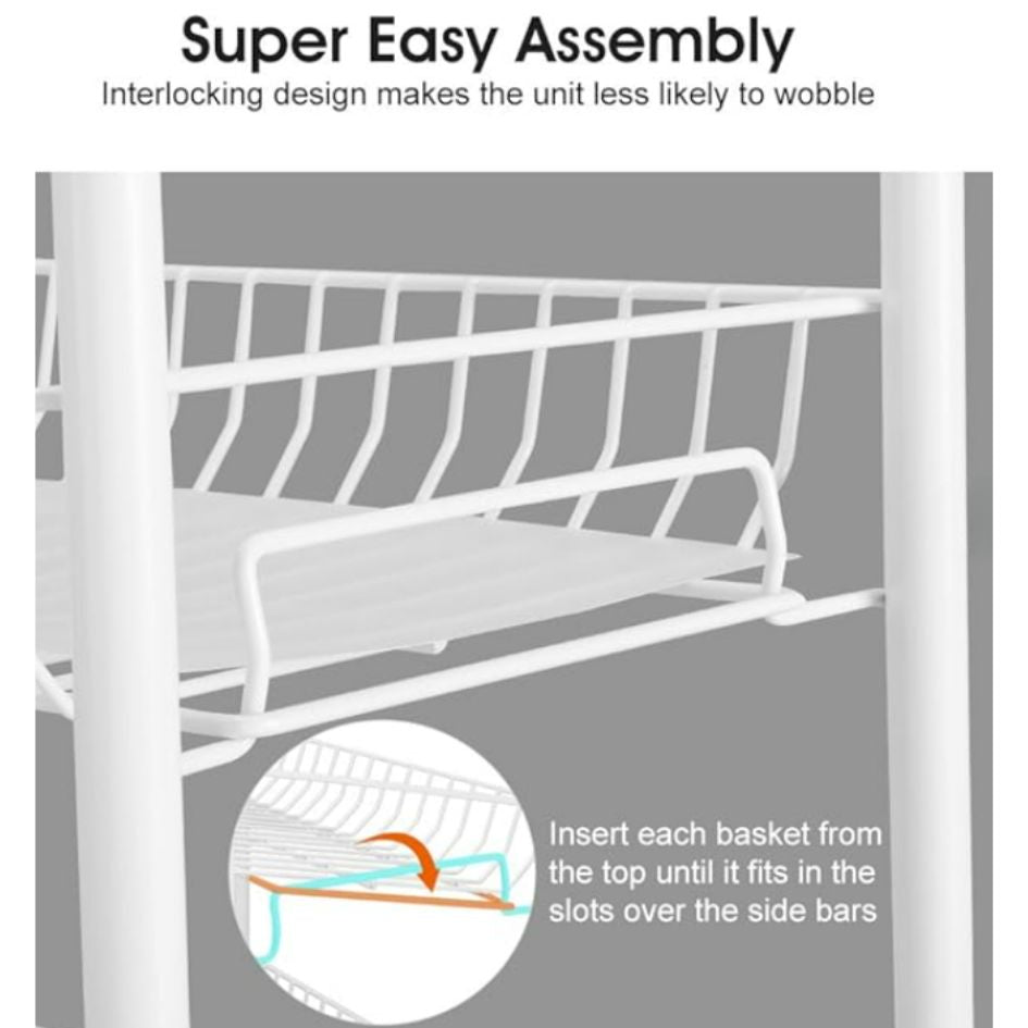 CARRITO ORGANIZADOR METALICO 3 NIVELES