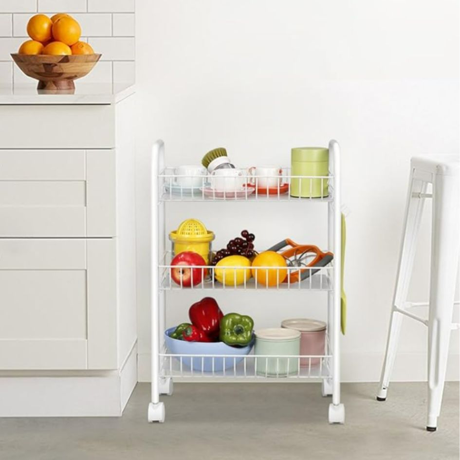 CARRITO ORGANIZADOR METALICO 3 NIVELES