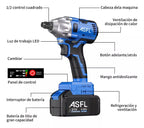Llave Pistola De Impacto 2 Baterias AZUL