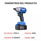Llave Pistola De Impacto 2 Baterias AZUL