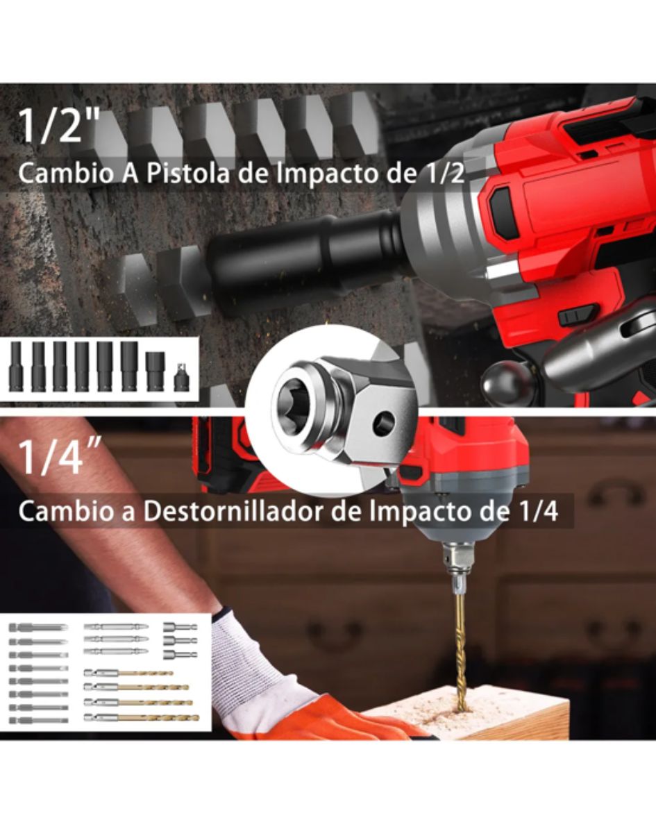 Llave Pistola de Impacto 2 Bat  450 NM