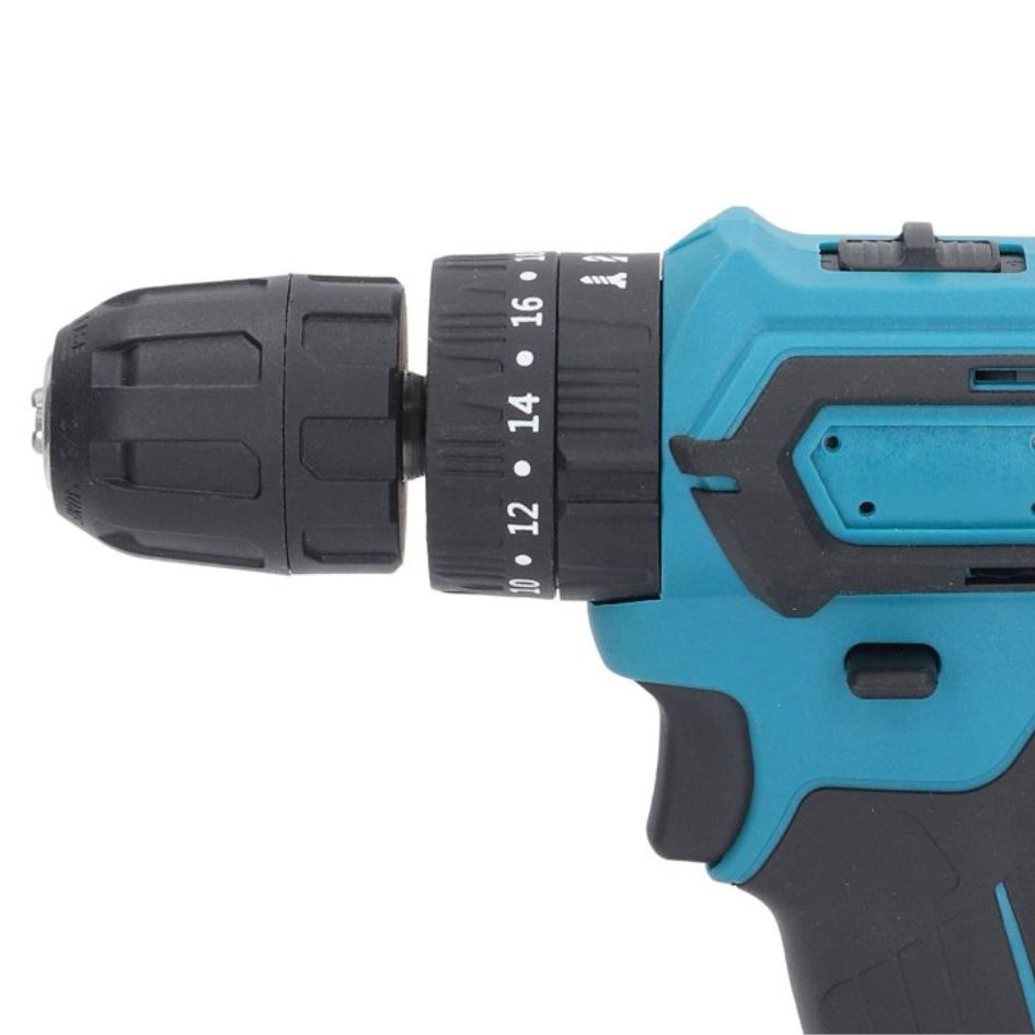 Taladro Azul Bateria Cuadrada