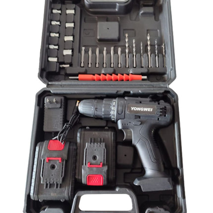 Taladro Negro Doble Bateria Cuadrada