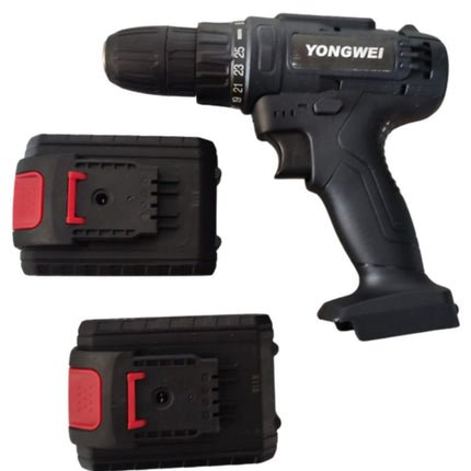 Taladro Negro Doble Bateria Cuadrada