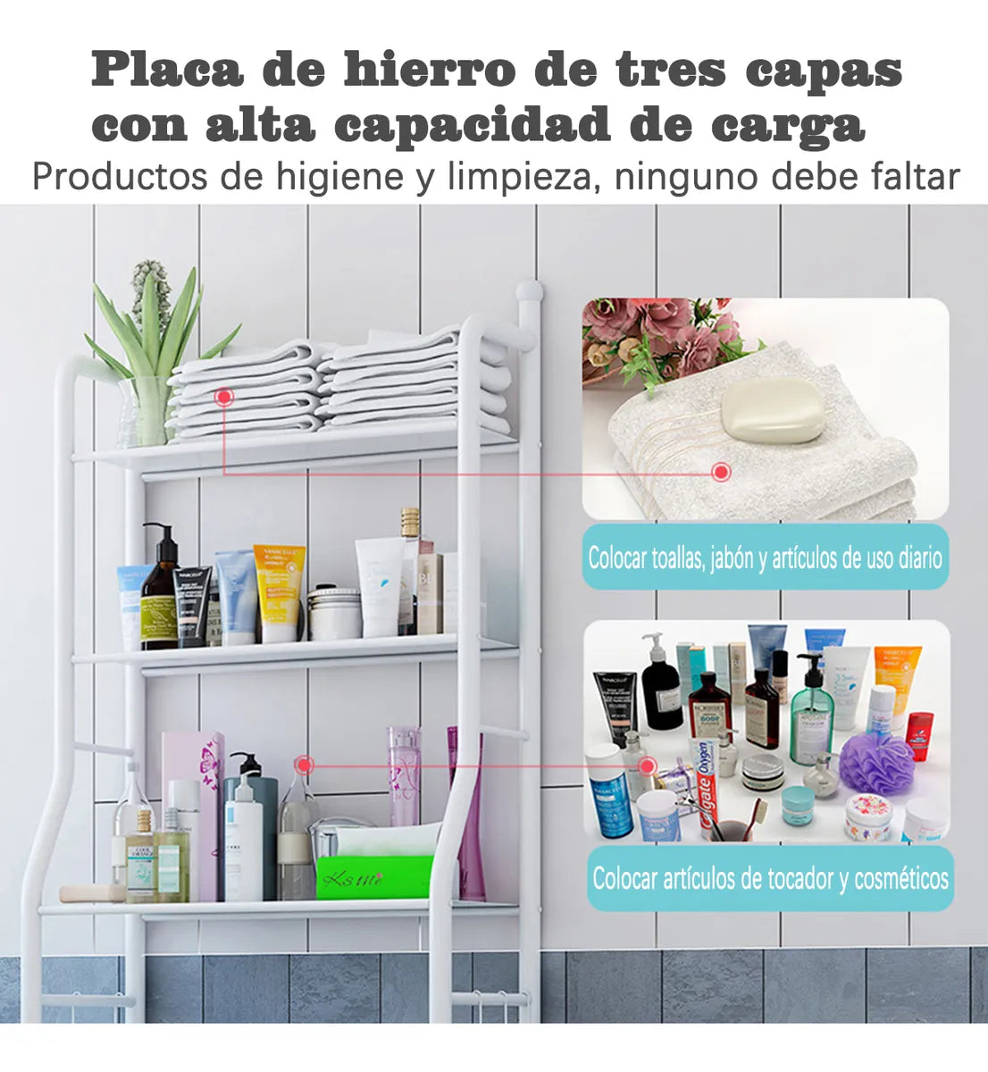 Mueble organizador para baño