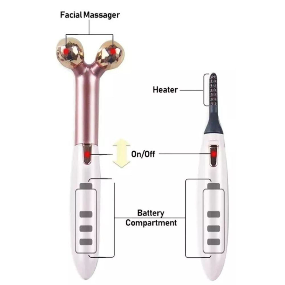 Rizador de pestañas y Masajeador facial