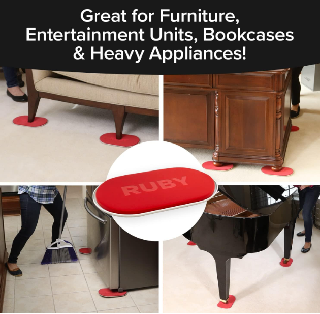 Deslizadores de muebles grandes pesados