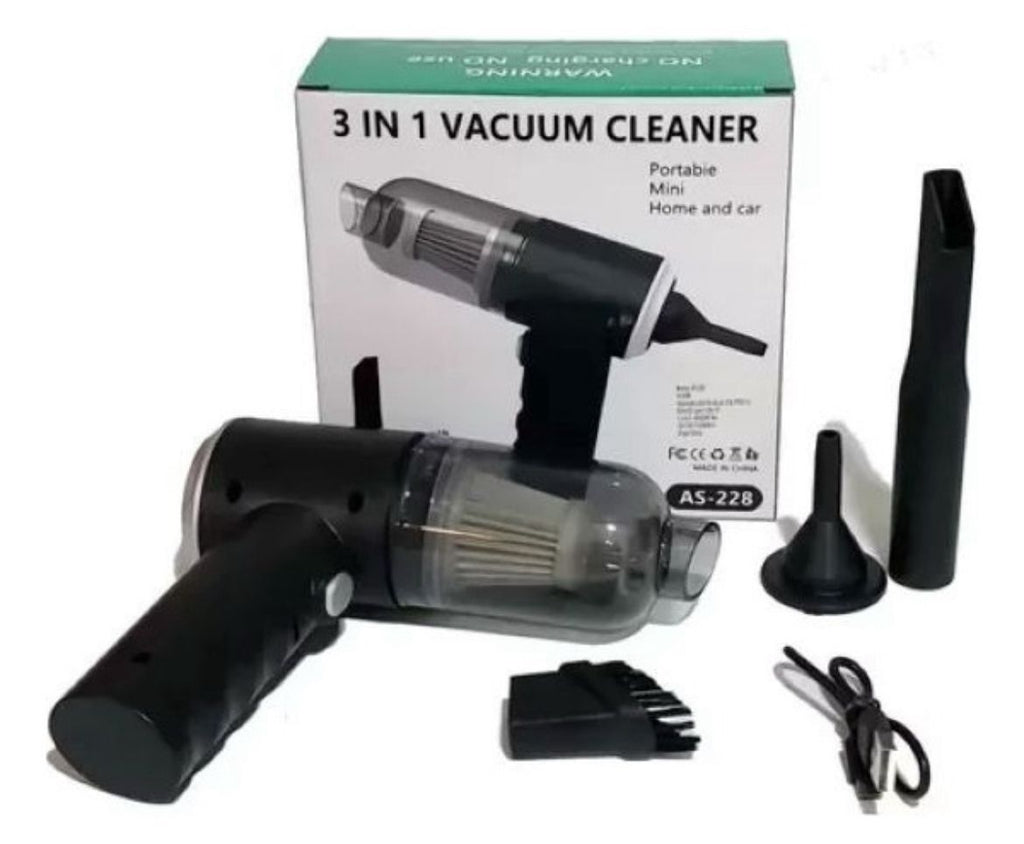 MINI ASPIRADORA PORTATIL 3 EN 1