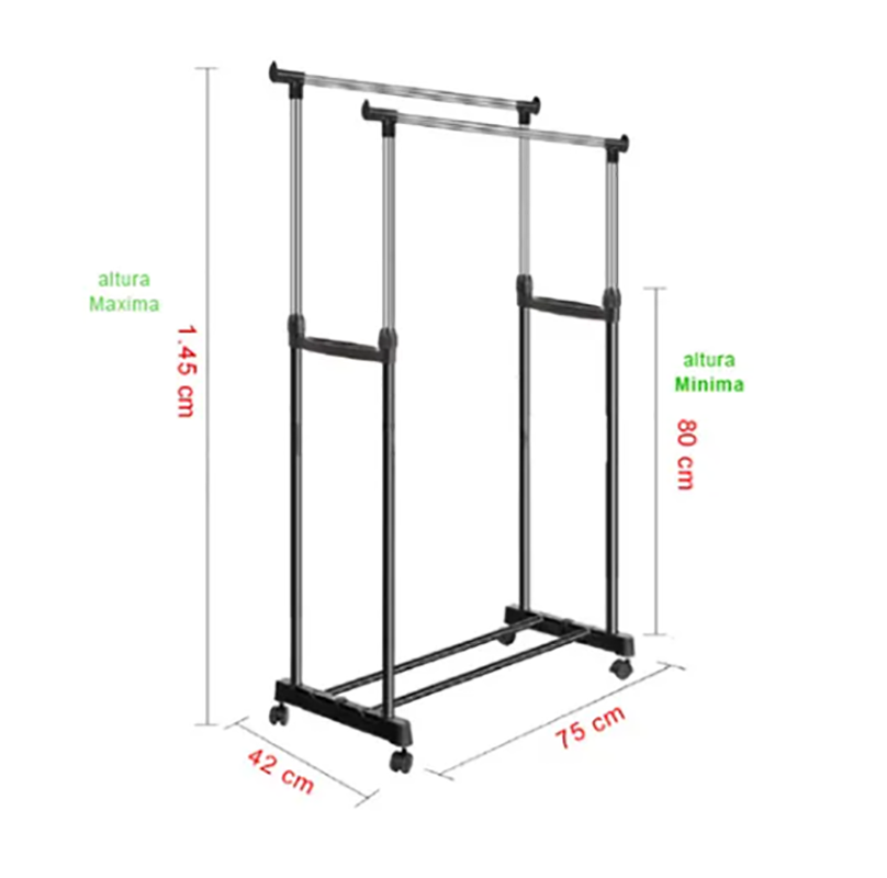 Closet Organizador Doble Para Ropa