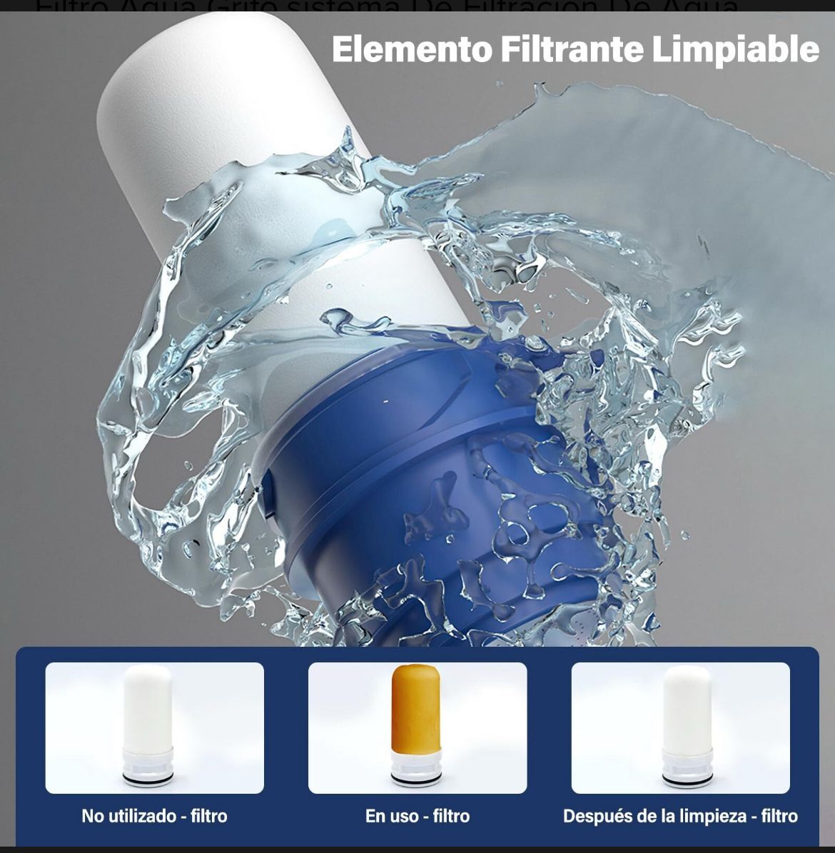 PURIFICADOR FILTRO AGUA GRIFO