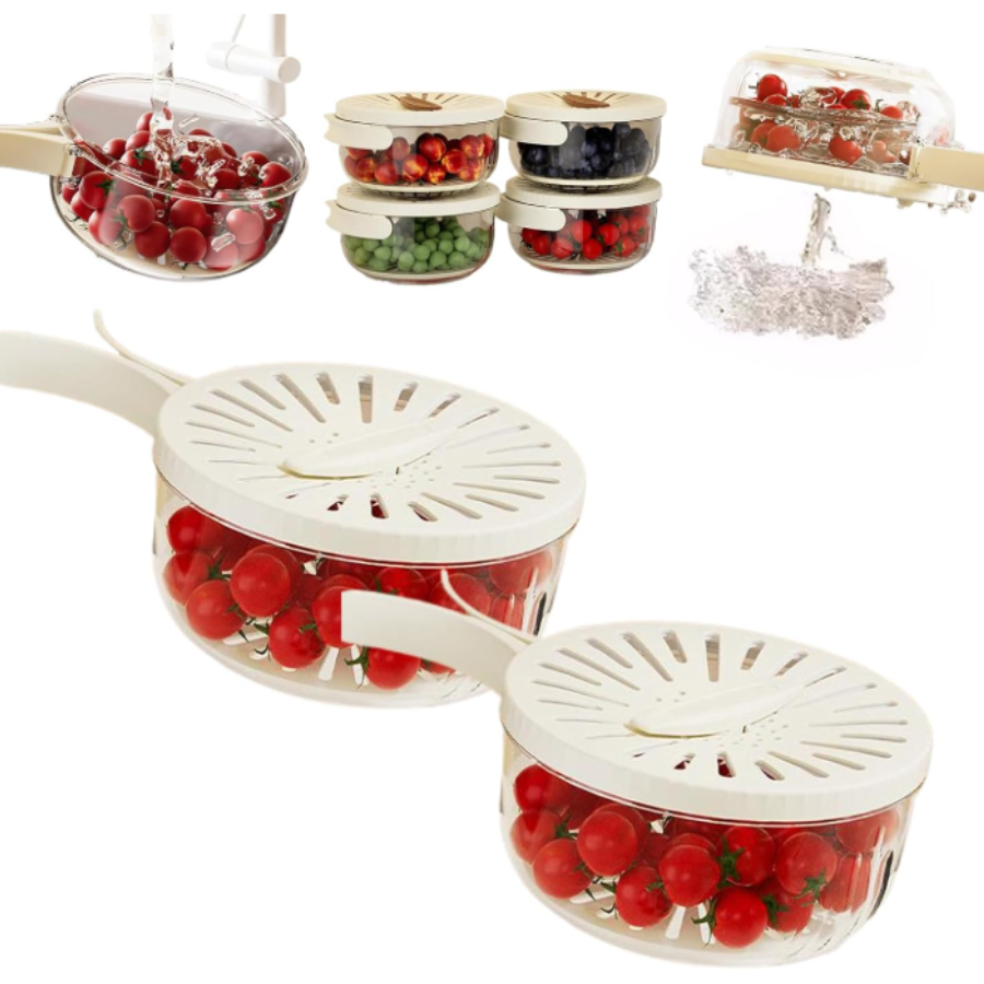 Escurridor Verduras Recipiente con tapa