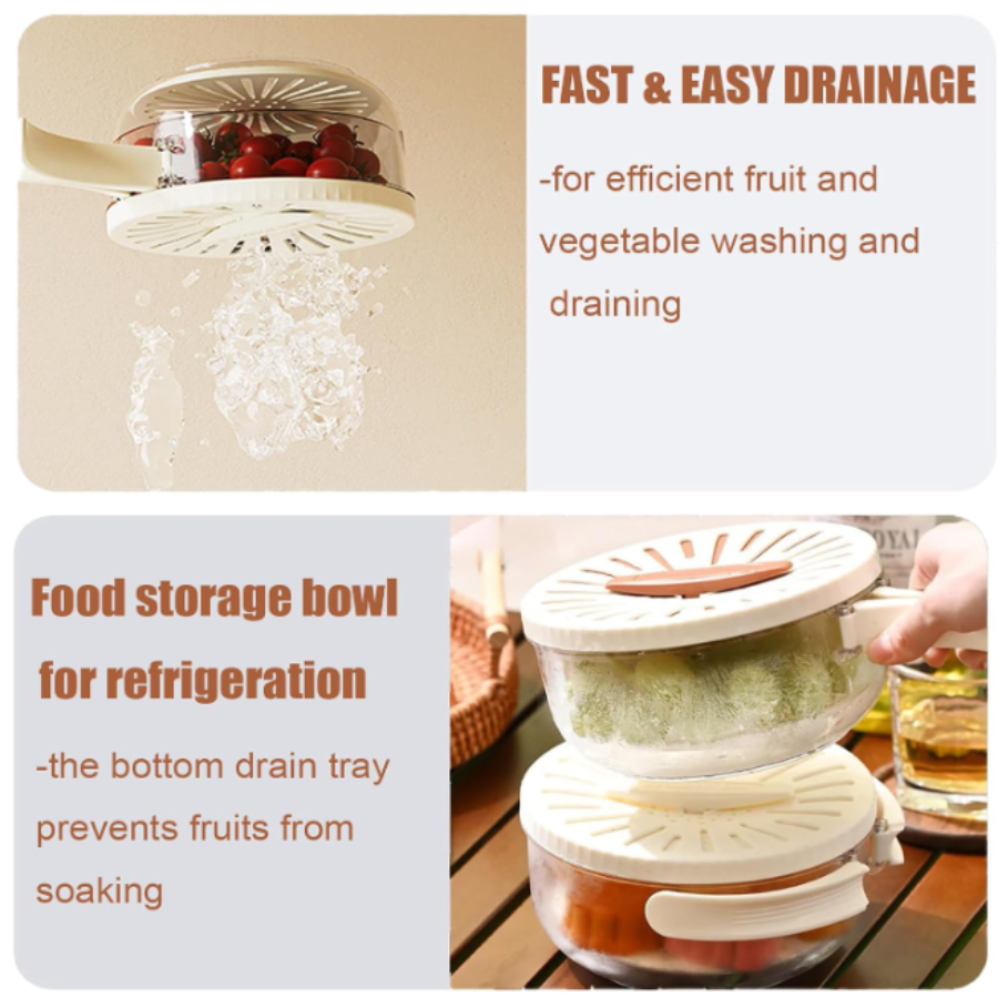 Escurridor Verduras Recipiente con tapa