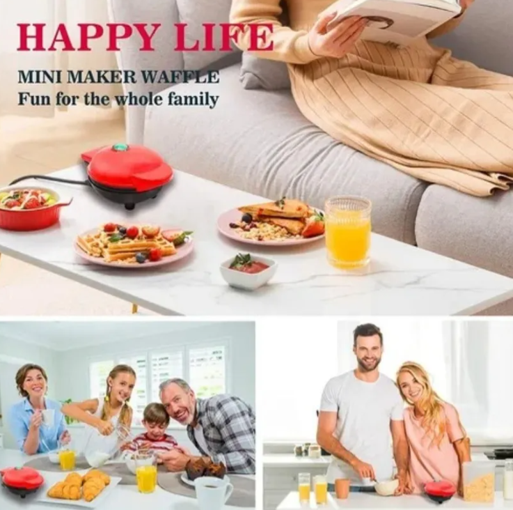 Mini Waflera En Forma De Corazon