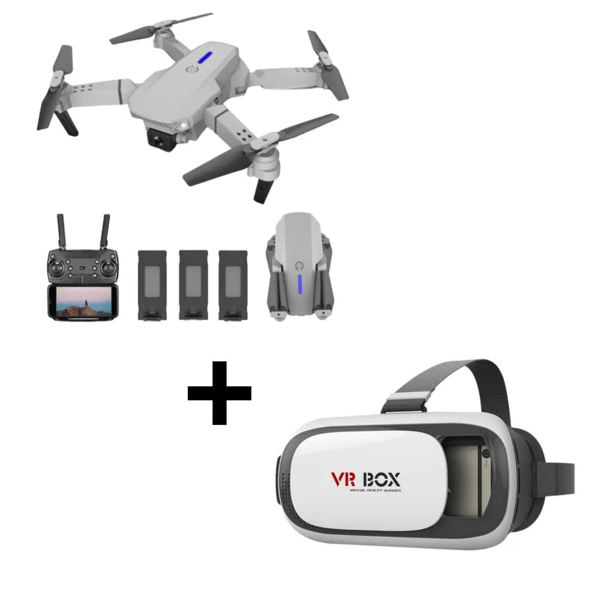 Drone E88 + Gafas Virtual Calidad