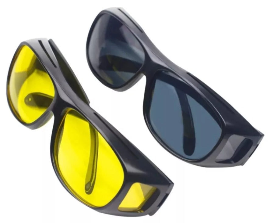 2 Gafas de Conduccion Dia Noche Lentes