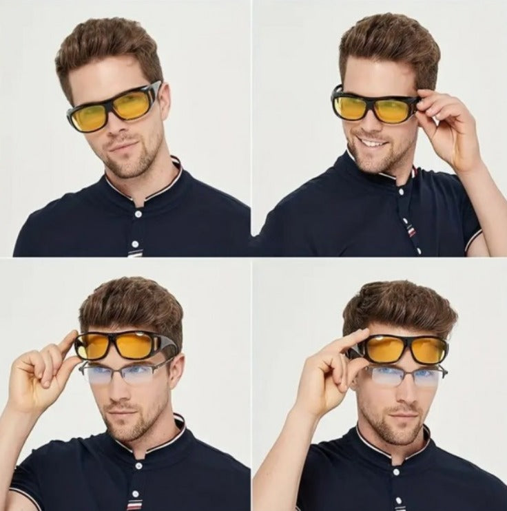 2 Gafas de Conduccion Dia Noche Lentes