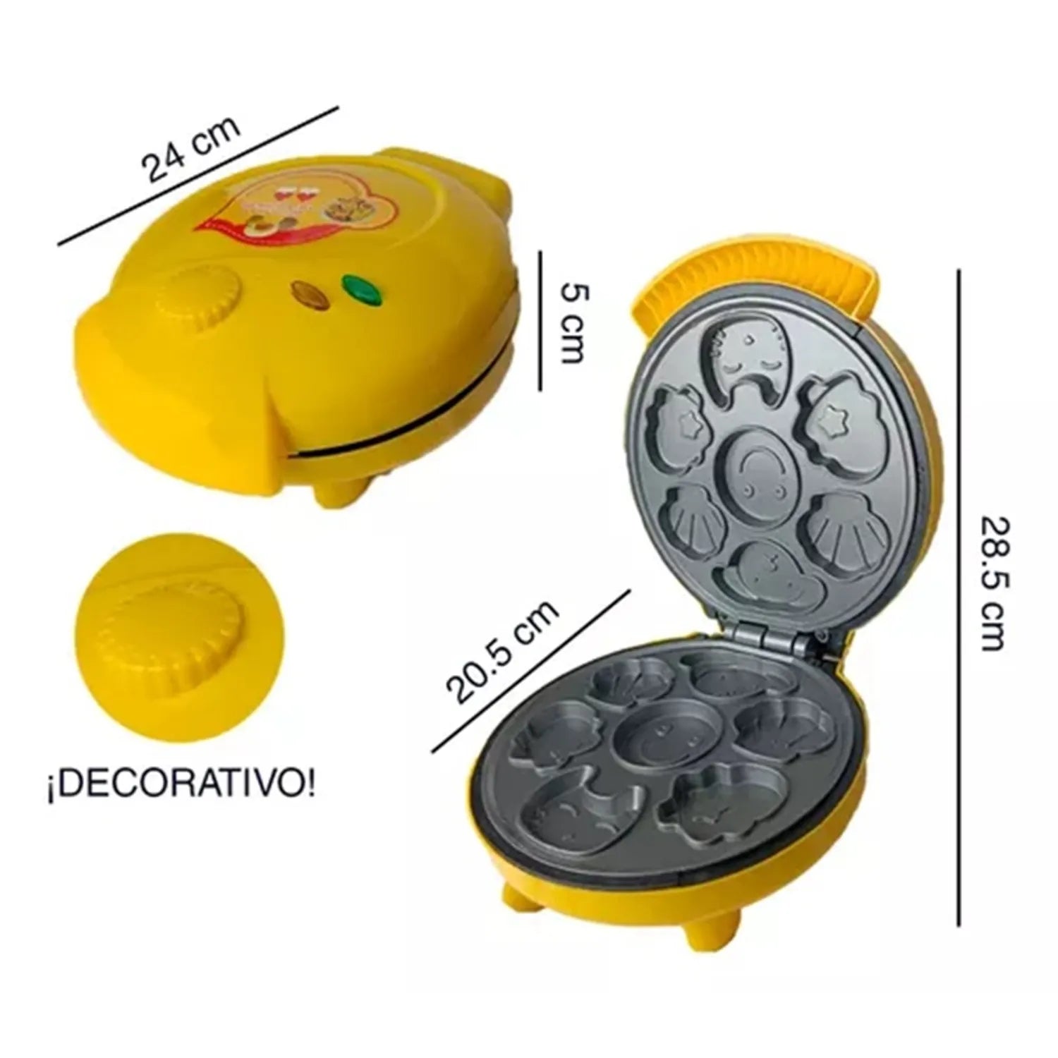 Mini Waflera Con Forma De Animalitos