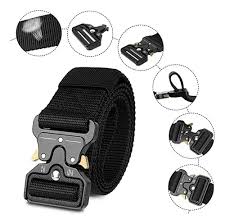 Cinturón táctico con hebilla de metal