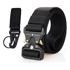 Cinturón táctico con hebilla de metal