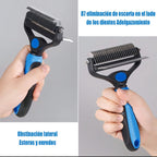 CEPILLO DESLANADOR 2 EN 1 MASCOTAS