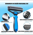 CEPILLO DESLANADOR 2 EN 1 MASCOTAS