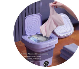 MINI LAVADORA PEGABLE 6L PORTATIL