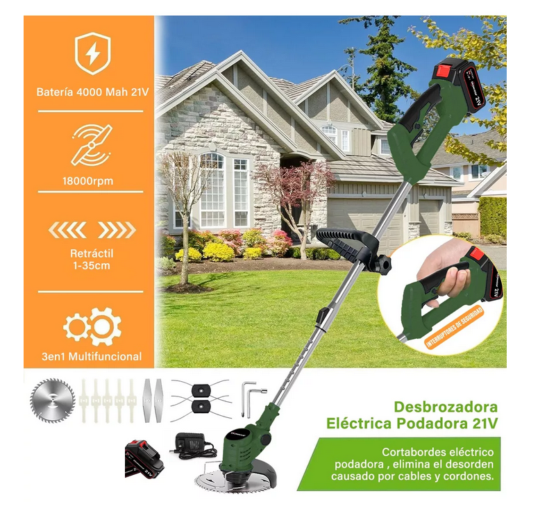 Desbrazadora Podadora Recargable