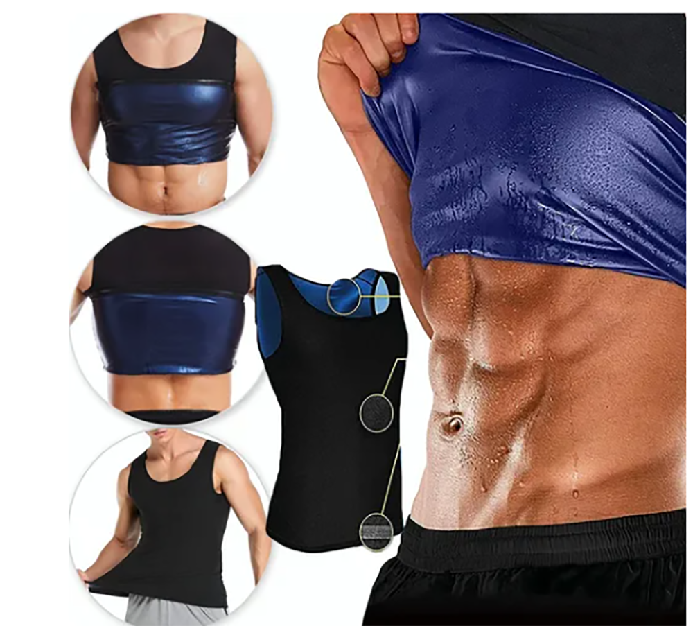 FAJA SAUNA HOMBRE MOLDEADORA TIPO CHALEC