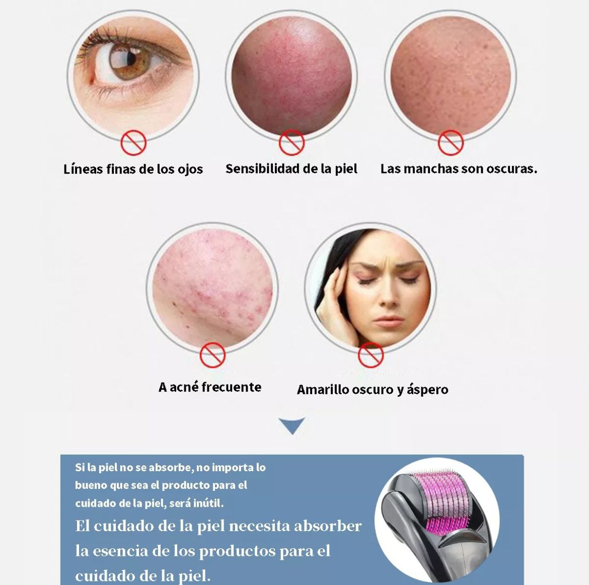 DERMAROLLER AGUJA TITANIO