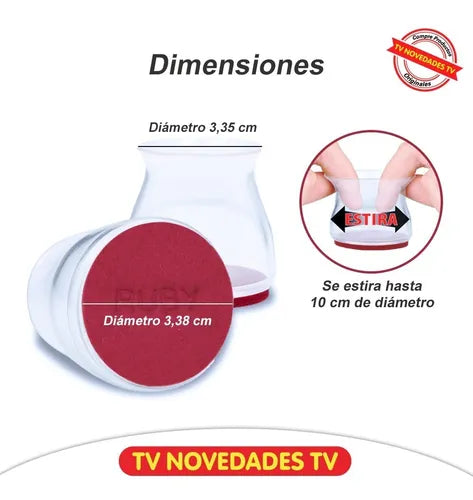 Protector de silicon para patas de muebl