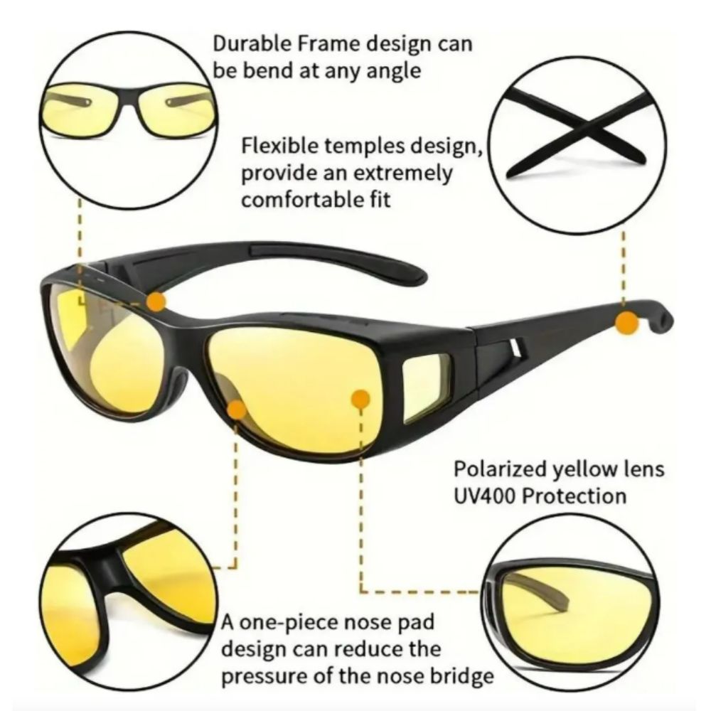 Gafas de conducción 2x1 HD VISION LENTES