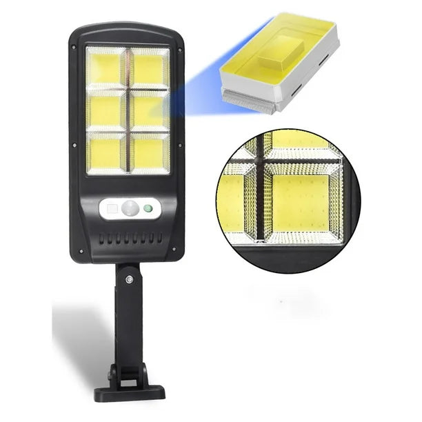 Luz Led 6 Paneles Recarga Solar Control