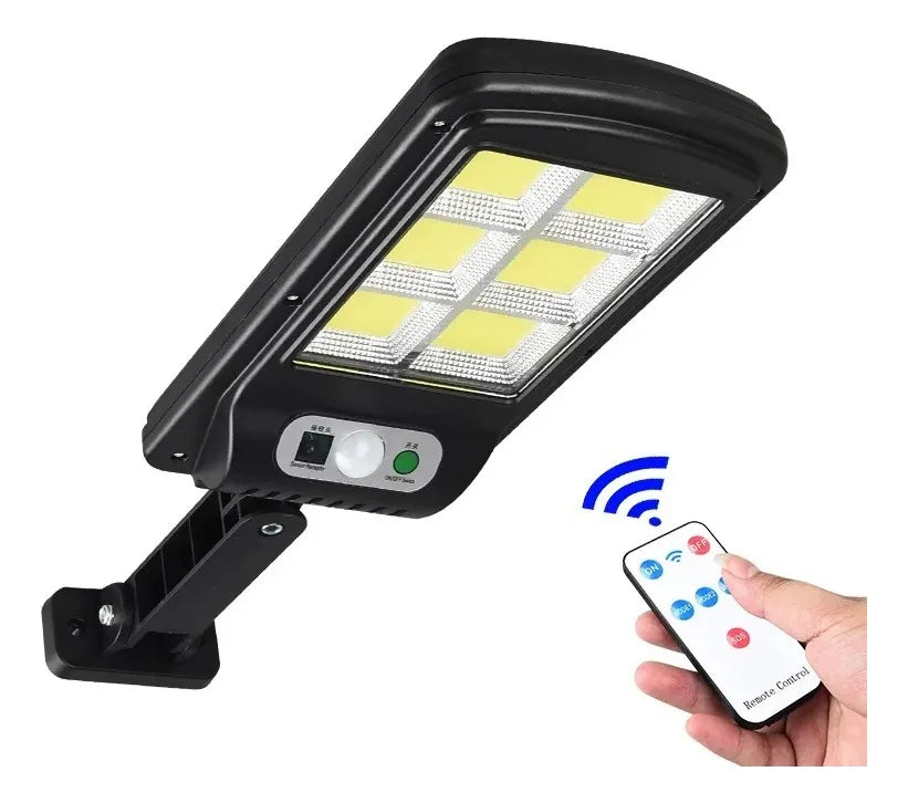 Luz Led 6 Paneles Recarga Solar Control
