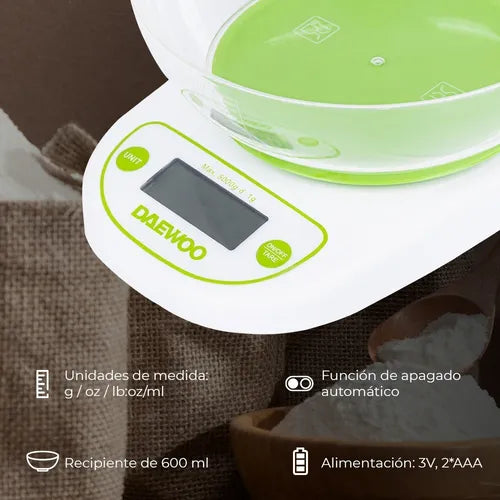 Báscula De Cocina Digital Daewoo Dks-205