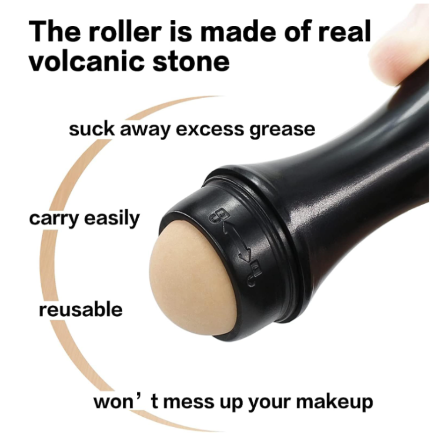 Rodillo Absorbente De Grasa Facial piedr