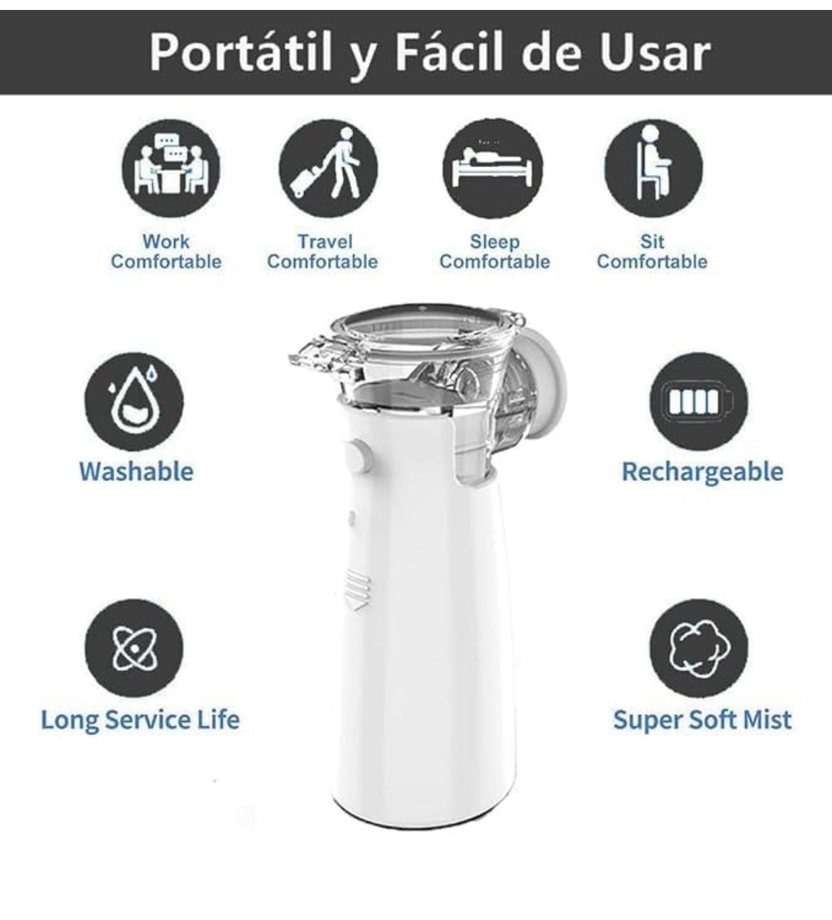 NEBULIZADOR SILENCIOSO NIÑO/ADULTO