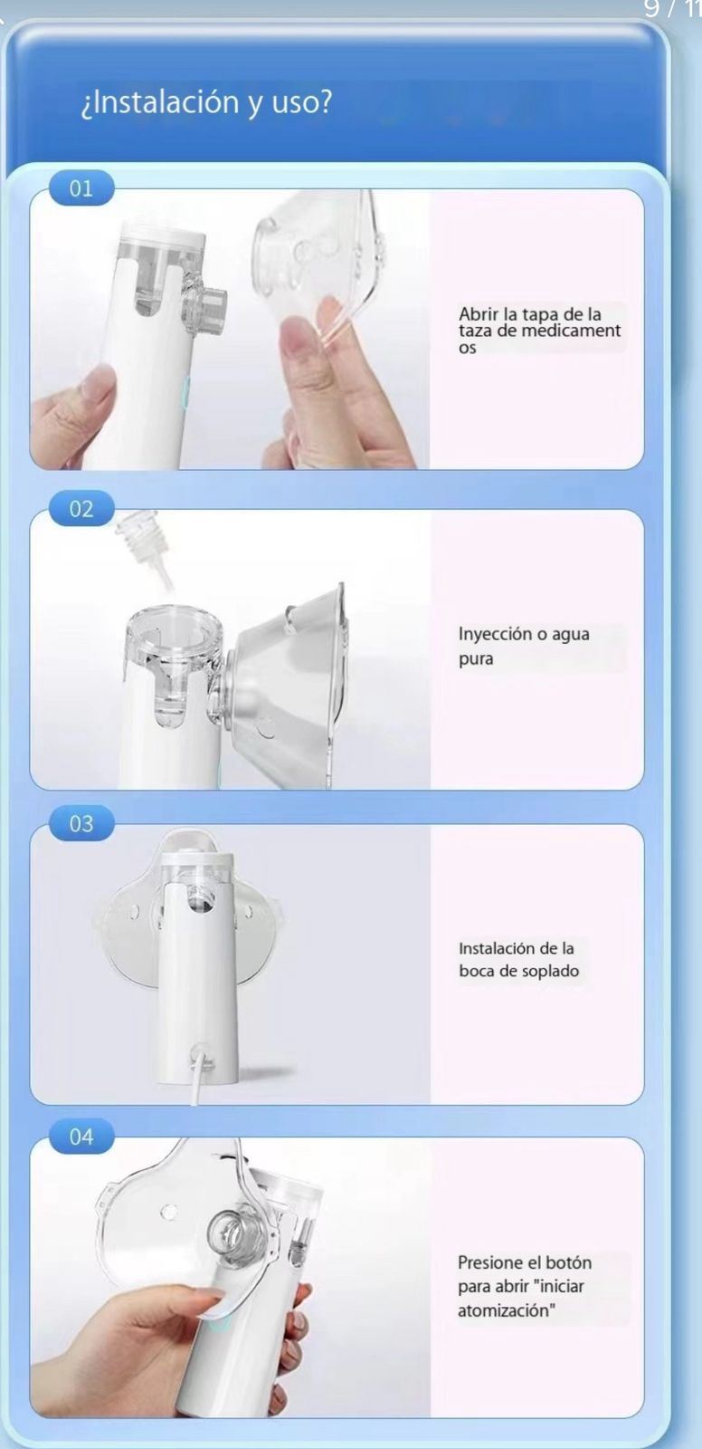 NEBULIZADOR PORTATIL SILENCIOSO