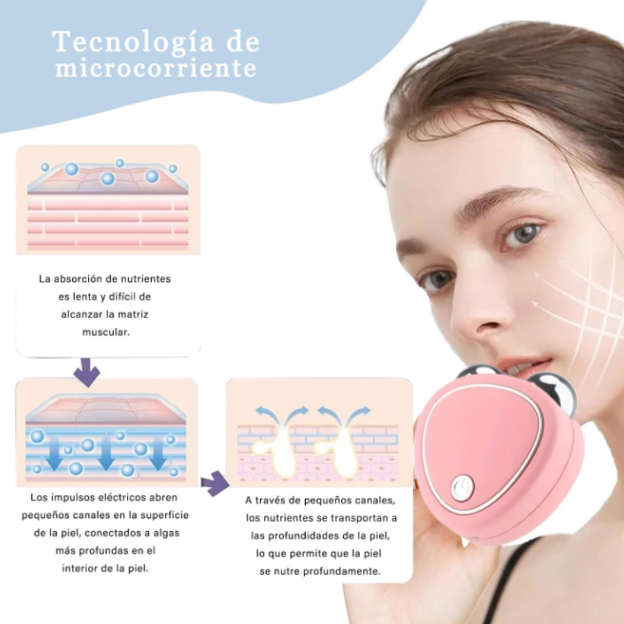 Skindion Masajeador Facial Microcorrient