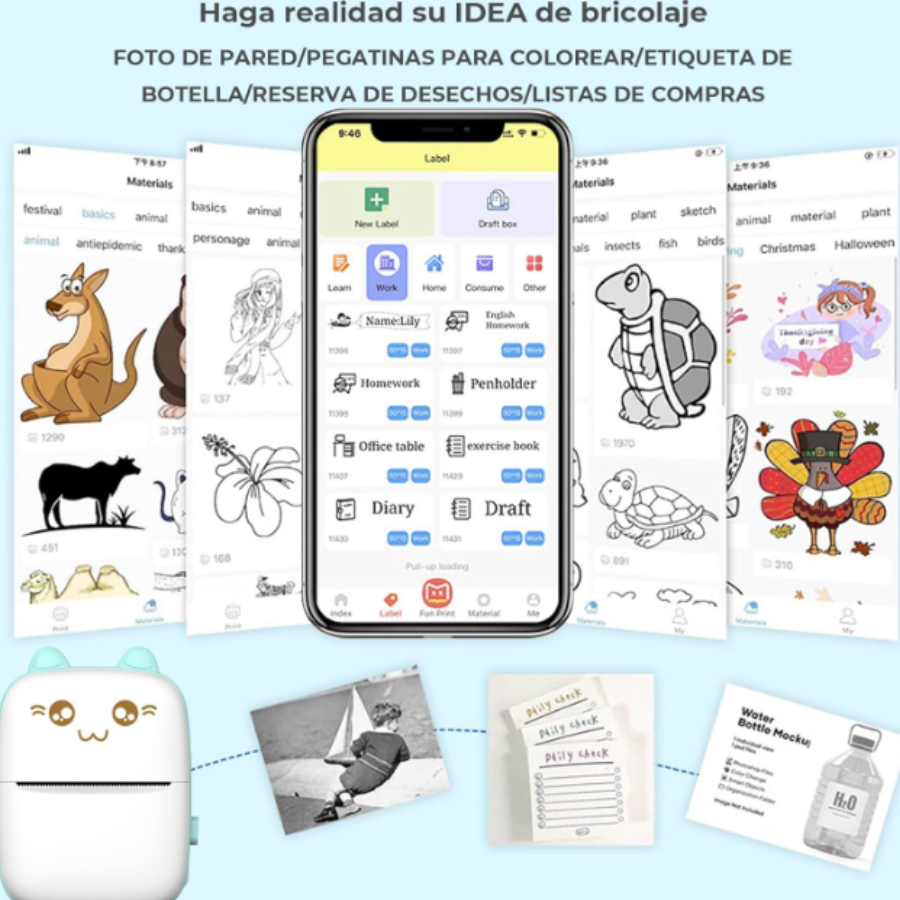 Mini Impresora Térmica Portátil Bluetoot