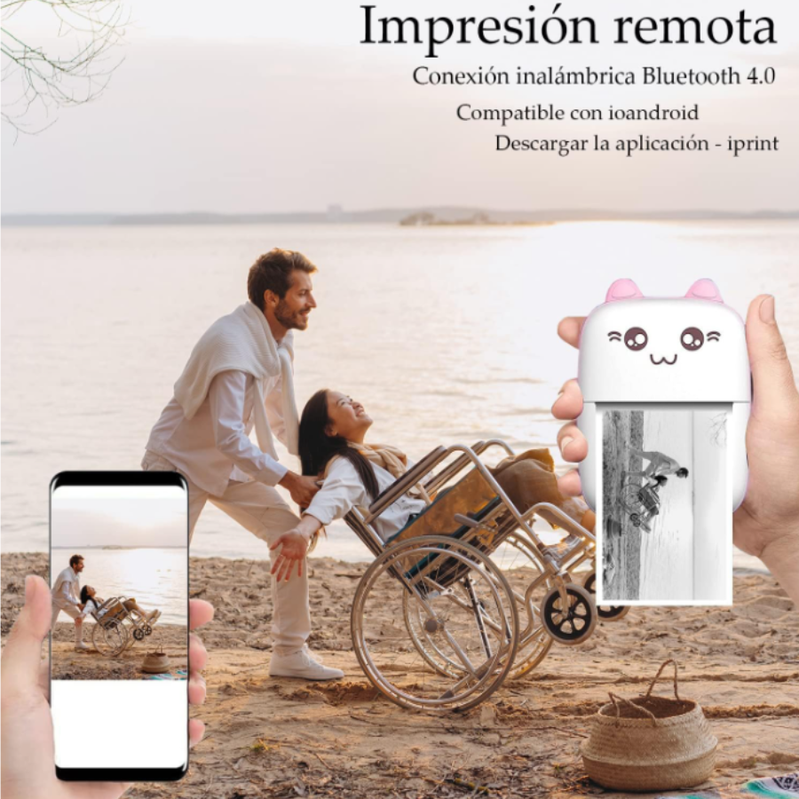 Mini Impresora Térmica Portátil Bluetoot