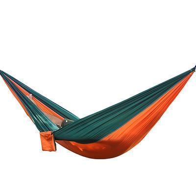 Hamaca de mochilero - Hamaca doble de nailon portátil para exteriores