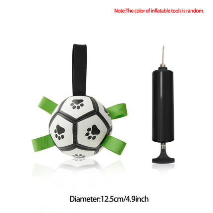 Pelota de fútbol interactiva para perros, juguete de entrenamiento inflado para perros, pelotas Border Collie para perros grandes, artículos para mascotas