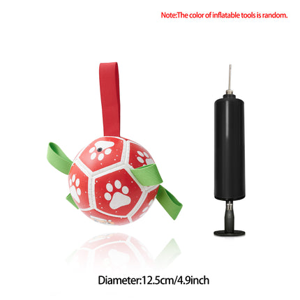 Pelota de fútbol interactiva para perros, juguete de entrenamiento inflado para perros, pelotas Border Collie para perros grandes, artículos para mascotas