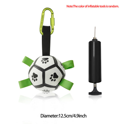 Pelota de fútbol interactiva para perros, juguete de entrenamiento inflado para perros, pelotas Border Collie para perros grandes, artículos para mascotas