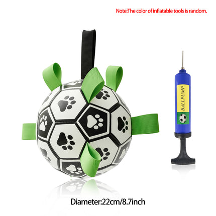 Pelota de fútbol interactiva para perros, juguete de entrenamiento inflado para perros, pelotas Border Collie para perros grandes, artículos para mascotas